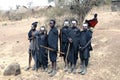 Young Masai Warriors near Arusha Royalty Free Stock Photo