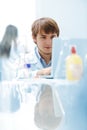 Young medical scientist working