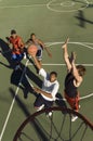 Young Men Playing Basket Ball Royalty Free Stock Photo