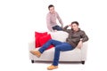 Young men posing Royalty Free Stock Photo