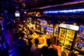 Young men waiting for the alcohol drinks on the bar Royalty Free Stock Photo