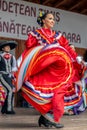 Young Mexican dancers in traditional costume