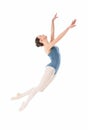 Young modern ballet dancer jumping Royalty Free Stock Photo