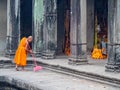 Young monk in orange robe - Siem Reap