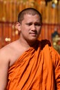Young monk portrait. Wat Phra That Doi Suthep temple. Chiang Mai. Thailand