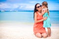 Young mother and adorable little daughter have fun Royalty Free Stock Photo