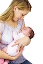 Young mother holding baby Royalty Free Stock Photo