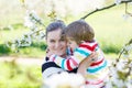 Young mother and little kid boy having fun in Royalty Free Stock Photo