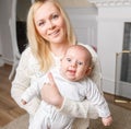 young mother plays with her young child . Royalty Free Stock Photo