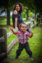 Young mother with small son Royalty Free Stock Photo