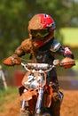 Young motocross competitor