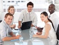 Young Multi Cultural Business Team at work Royalty Free Stock Photo