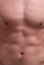 Young muscle man chest and abdominals