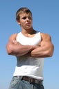 Young Muscular Athlete Royalty Free Stock Photo