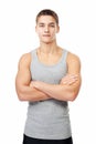 Young muscular athlete man Royalty Free Stock Photo