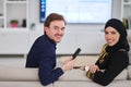 Young muslim couple enjoing time together at home during Ramadan