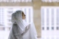 Young muslim woman praying in the mosque Royalty Free Stock Photo