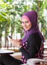 Young muslim women wearing scarf