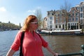 Young native dutch woman in Amsterdam Netherlands