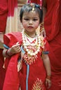 Young Nepali Girl Celebrating Tej Royalty Free Stock Photo