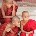 Young novice monks