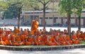 Young novices studying at the monastery in Chiang Mai, Thailand