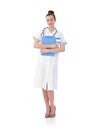 Young nurse holding medical chart Royalty Free Stock Photo