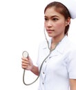 Young nurse with stethoscope