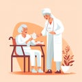 young nurse taking care of an elder8