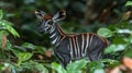 Young Okapi in Lush Forest Royalty Free Stock Photo