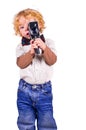 The young operator Royalty Free Stock Photo