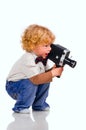 The young operator Royalty Free Stock Photo