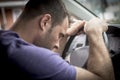 Young owner man with his car Royalty Free Stock Photo