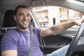 Young owner man with his car Royalty Free Stock Photo