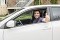 Young owner man with his car Royalty Free Stock Photo