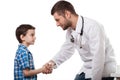 Young patient with physician