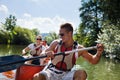 Young People Canoeing Royalty Free Stock Photo