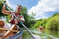 Young People Canoeing Royalty Free Stock Photo