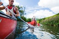 Young People Canoeing Royalty Free Stock Photo