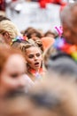 Young people celebrating love. Gay pride at Copenhagen, year 2018.