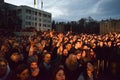 Young people on the concert.