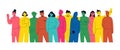 Young people. Happy men and women standing together. Group diverse concept. Family team. Community collaboration Royalty Free Stock Photo