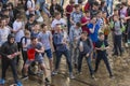 Young people prepared for pouring water