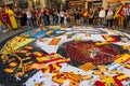 Barcelona, Spain 08 October, protest against the independence of Catalonia