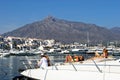 Young people sunbathing on yacht, Spain.