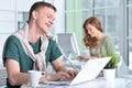 young people working in office Royalty Free Stock Photo