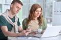 young people working in office Royalty Free Stock Photo