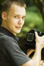 Young photographer Royalty Free Stock Photo