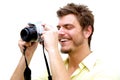 Young Photographer with camera Royalty Free Stock Photo