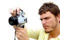 Young Photographer with camera Royalty Free Stock Photo